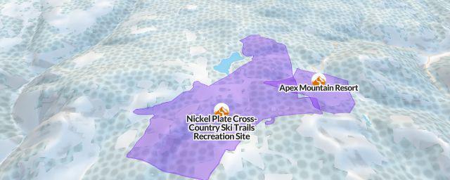Piste map of the resort Nickel Plate Cross-Country Ski Trails Recreation Site
