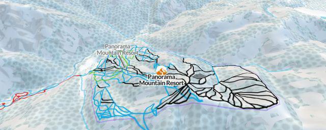 Piste map of the resort Panorama Mountain Resort