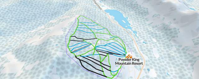 Piste map of the resort Powder King Mountain Resort