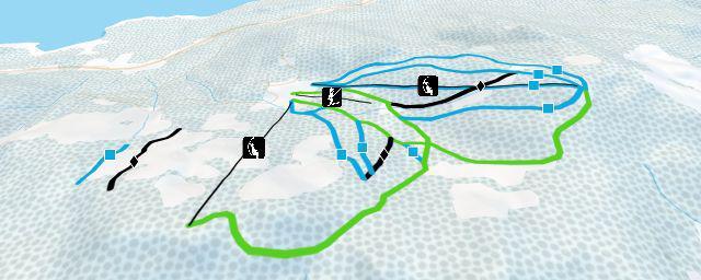 Piste map of the resort Purden Ski Village