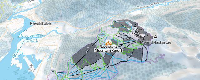 Piste map of the resort Revelstoke Mountain Resort