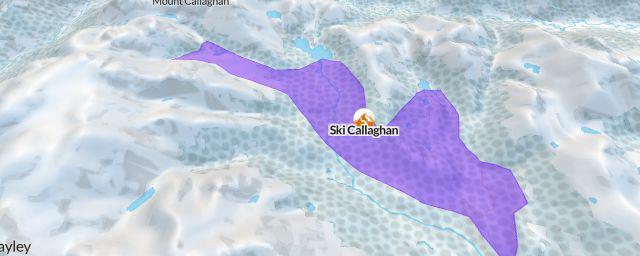 Piste map of the resort Ski Callaghan