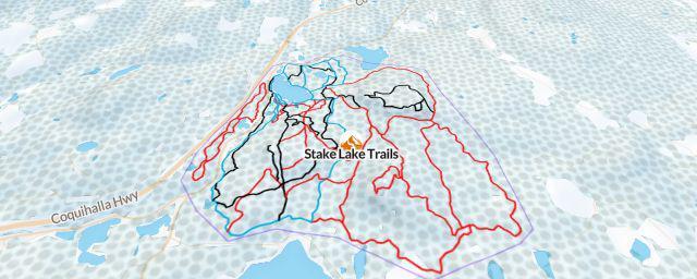 Piste map of the resort Stake Lake Trails