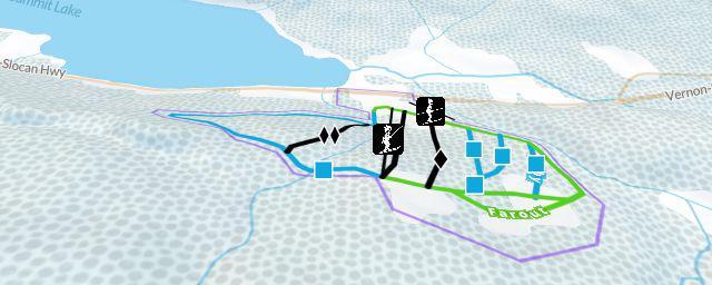 Piste map of the resort Summit Lake Ski & Snowboard Area