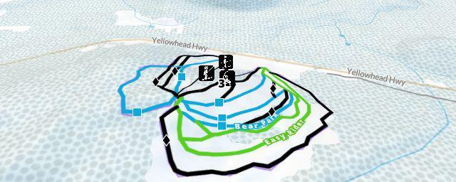 Piste map of the resort Tabor Mountain