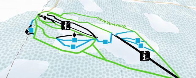 Piste map of the resort Thunderhill Ski Area