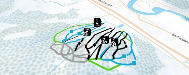 Piste map of the resort Mont Farlagne