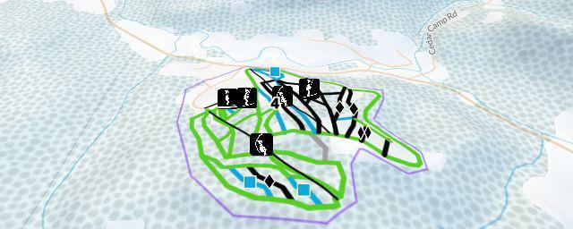 Piste map of the resort Poley Mountain Ski Area