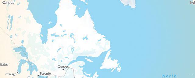 Piste map of the region Newfoundland and Labrador