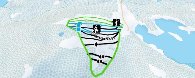 Piste map of the resort White Hills Resort