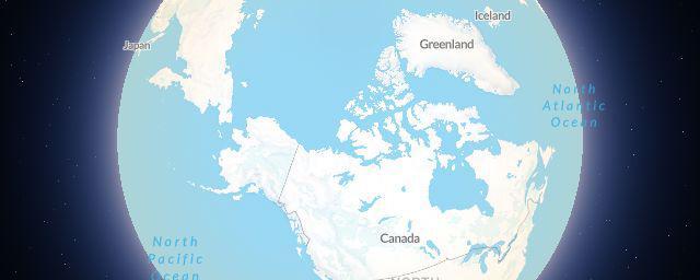 Piste map of the region Northwest Territories