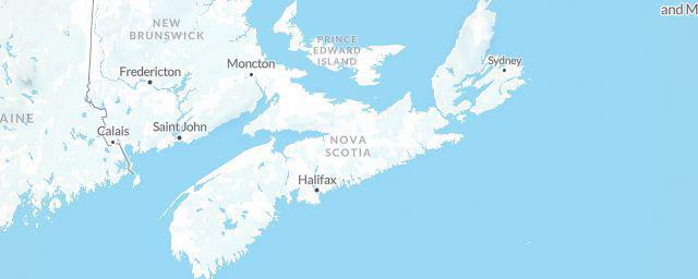 Piste map of the region Nova Scotia
