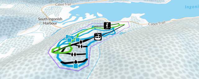 Piste map of the resort Ski Cape Smokey
