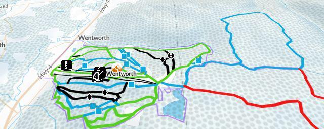 Piste map of the resort Ski Wentworth