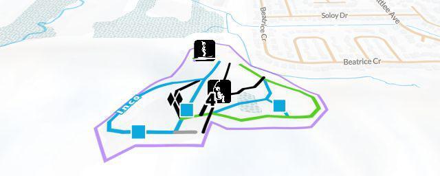 Piste map of the resort Adanac Ski Hill