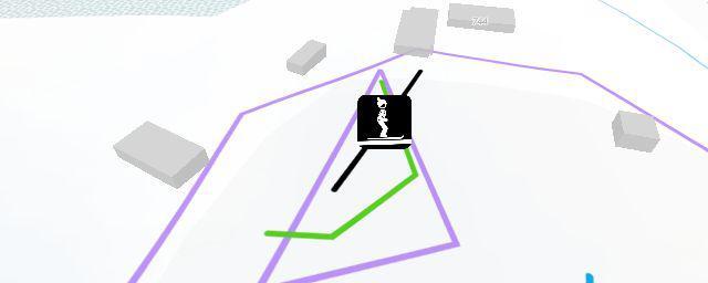 Piste map of the resort Adanac