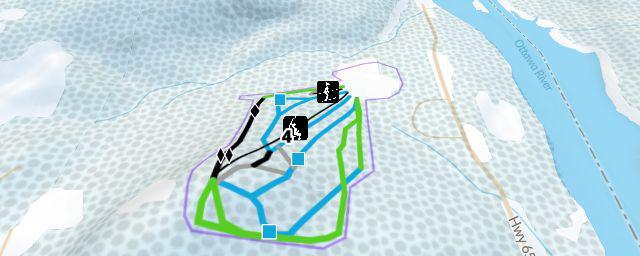 Piste map of the resort Antoine Mountain