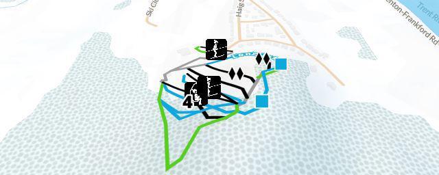 Piste map of the resort Batawa Ski Hill