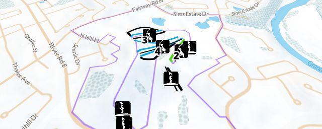 Piste map of the resort Chicopee