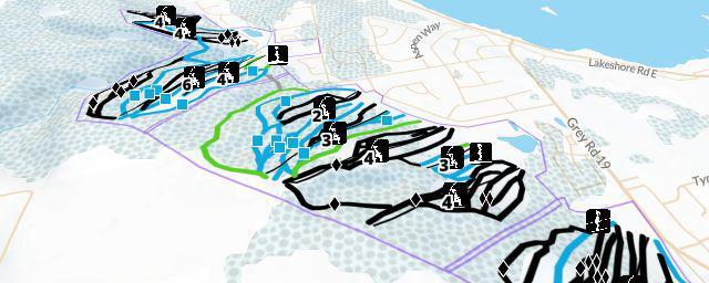 Piste map of the resort Craigleith Ski Club