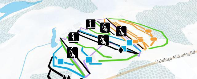Piste map of the resort Dagmar