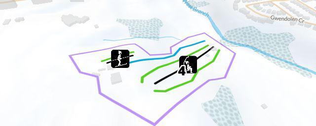 Piste map of the resort Earl Bales Park Ski and Snowboard Centre