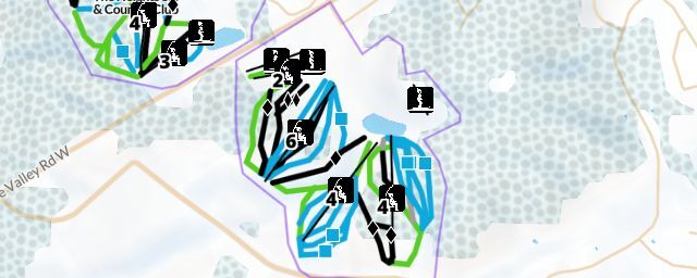 Piste map of the resort Horseshoe Valley Resort