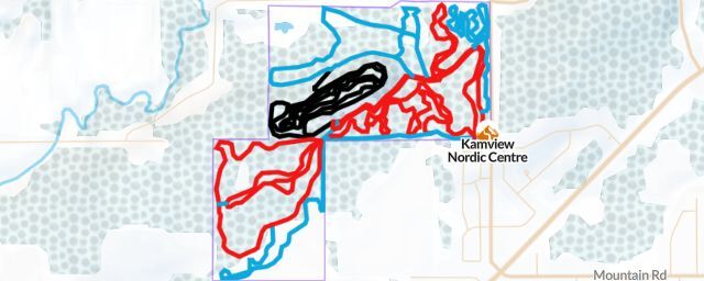 Piste map of the resort Kamview Nordic Centre