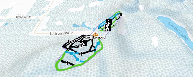 Piste map of the resort Loch Lomond