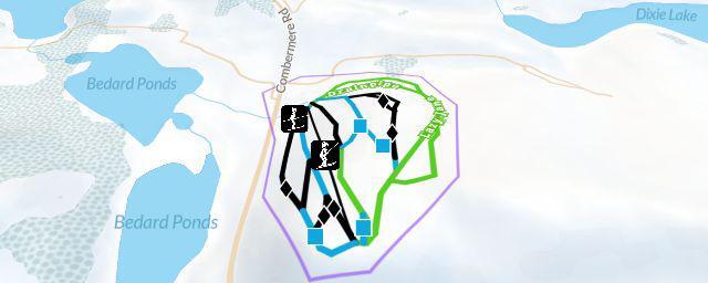 Piste map of the resort Madawaska Mountain