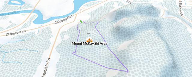 Piste map of the resort Mount McKay Ski Area