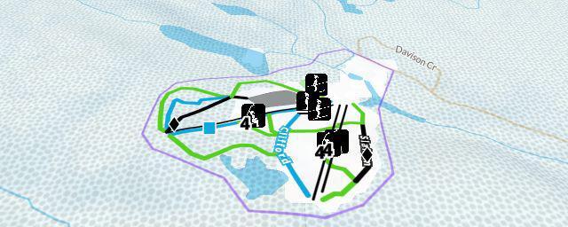 Piste map of the resort Mount Pakenham Ski Hill