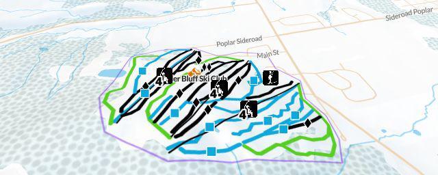 Piste map of the resort Osler Bluff Ski Club