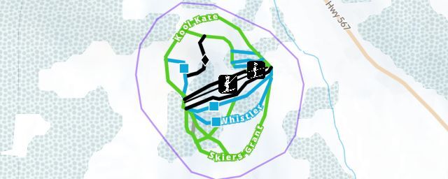 Piste map of the resort Tri Town Ski and Snowboard Village