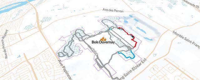 Piste map of the resort Bois Duvernay