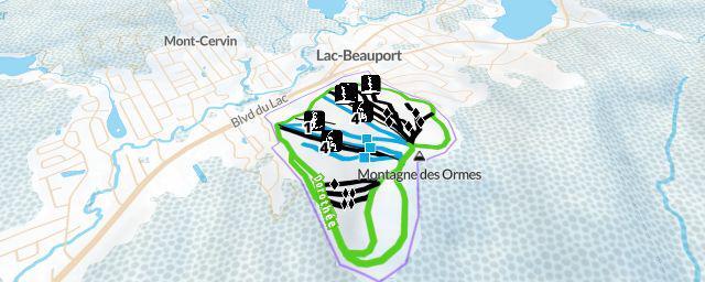 Piste map of the resort Centre de Ski Le Relais