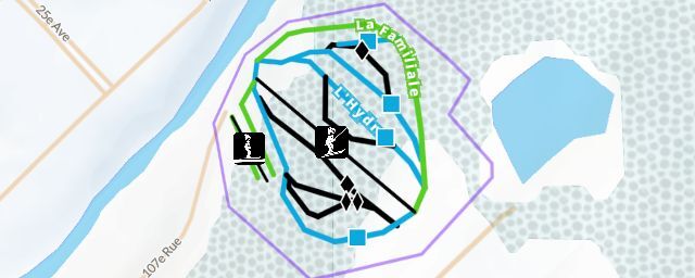 Piste map of the resort Centre de ski Saint-Georges