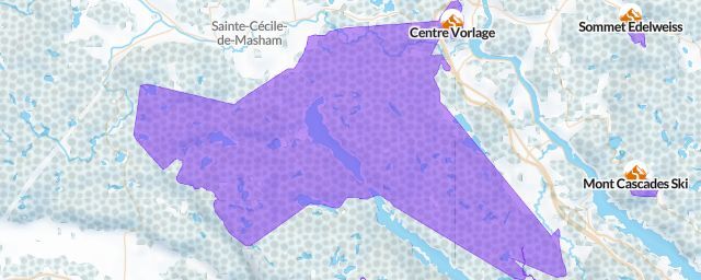 Piste map of the resort Centre Vorlage