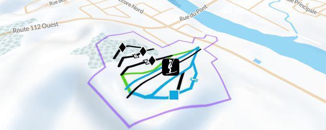 Piste map of the resort Club ski Beauce
