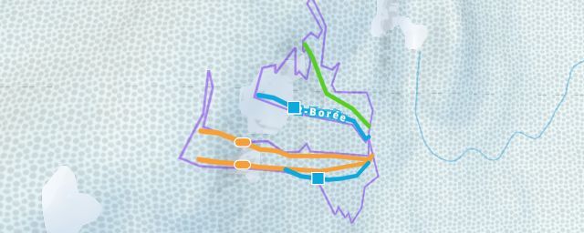 Piste map of the resort FQME - ÖBois Charlevoix