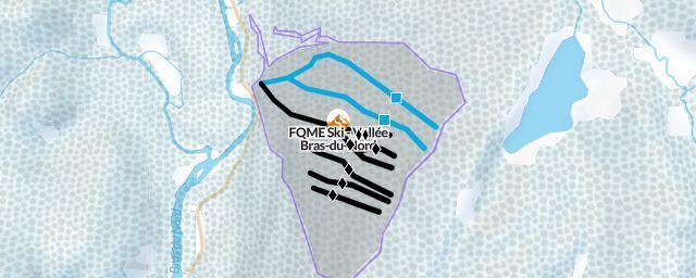 Piste map of the resort FQME Ski - Vallée Bras-du-Nord