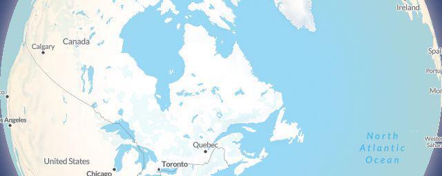 Piste map of the region Québec