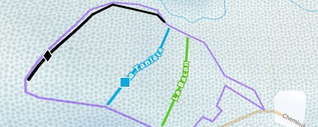 Piste map of the resort Les montagnes bleues du Tableau
