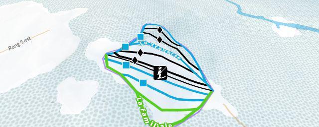 Piste map of the resort Mont Biencourt