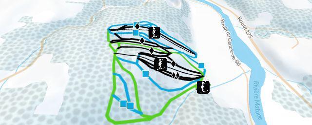 Piste map of the resort Mont Castor