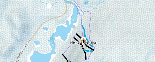 Piste map of the resort Mont des Allemands