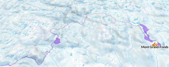 Piste map of the resort Mont Grand-Fonds