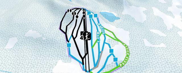Piste map of the resort Mont Kanasuta