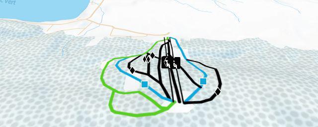 Piste map of the resort Mont Lac-Vert