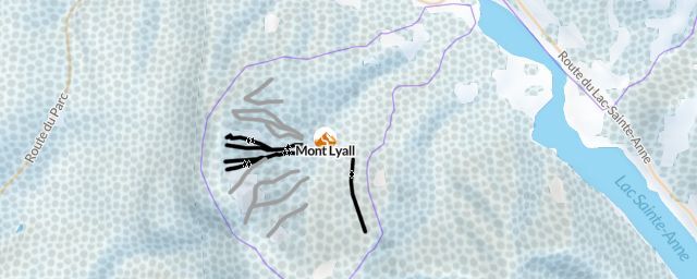 Piste map of the resort Mont Lyall